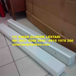 Kap Lampu GMS 1 x 36 watt Acrylic Putih Susu